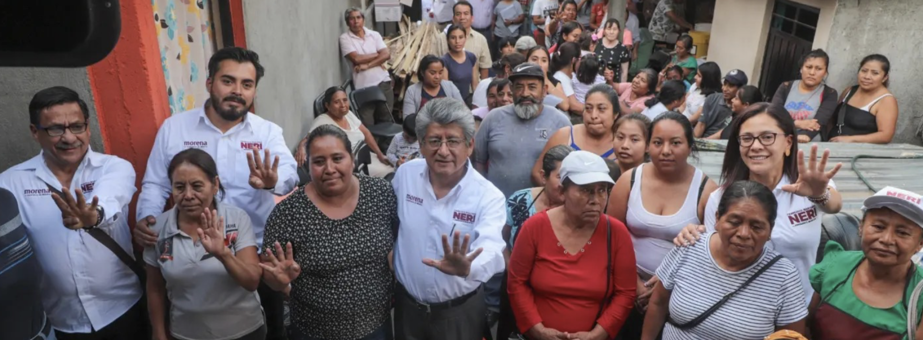 Francisco Martínez Neri recibe respaldo a su proyecto en Pueblo Nuevo.